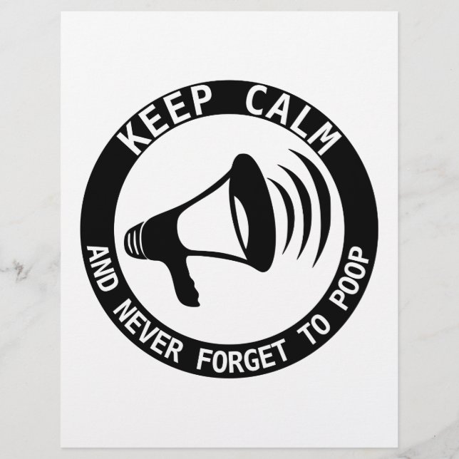 Megafone: Fique Calmo E Nunca Esqueça (Frente)