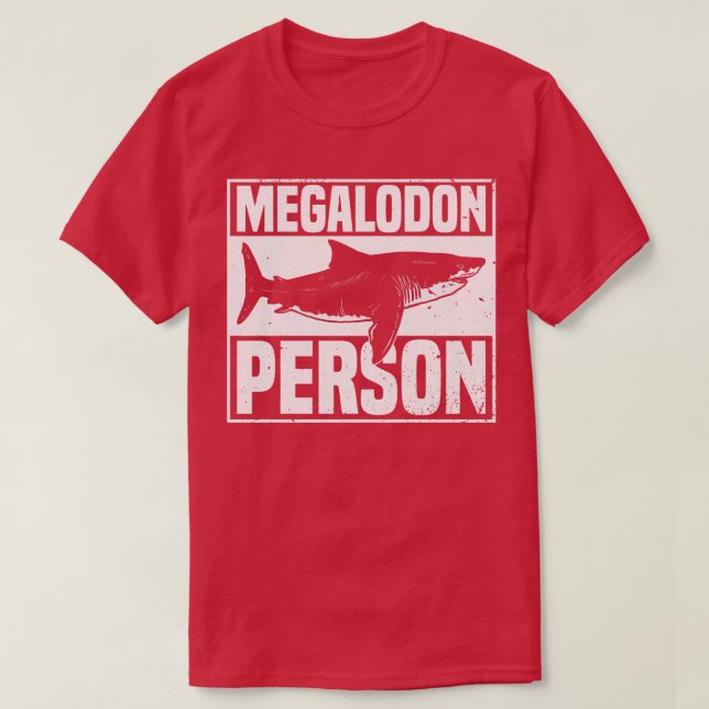 Megalodon PersonMegalodon Shark Pullover (Frente do Design)