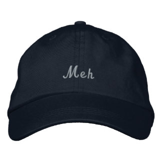 Meh Hat | Boné Minimalista Sarcástico Bordado