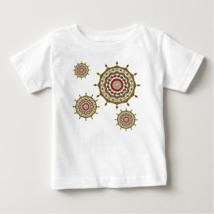 Mehndi Fantasy Dourado Kid's e Camisa de Luz do Be