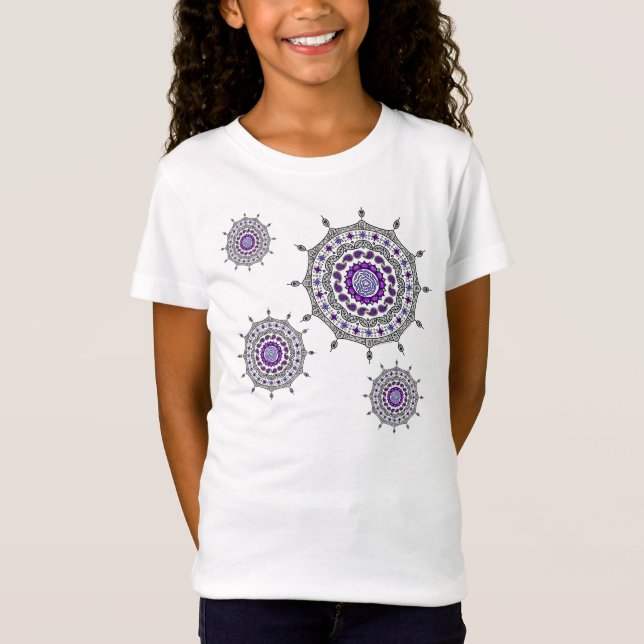 Mehndi Fantasy Silver Kid e Camisa de Luz Bebê (Frente)