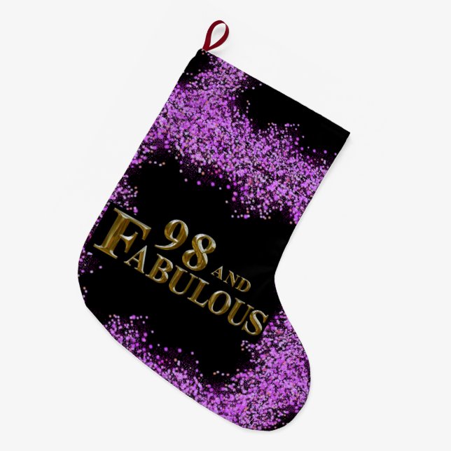 Meia De Natal Grande 98º Aniversário  (Frente (Pendurada))
