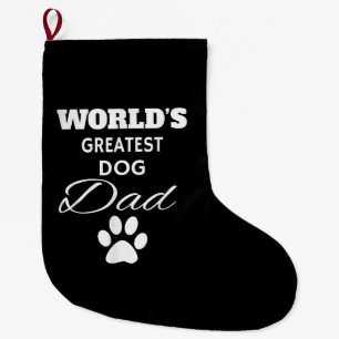 Meia De Natal Grande A maior camisa de Pai de CACHORRO do mundo, Ame o 