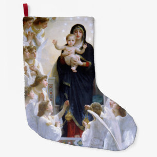 Meia De Natal Grande A Virgem com Anjos por William Adolphe Bouguere