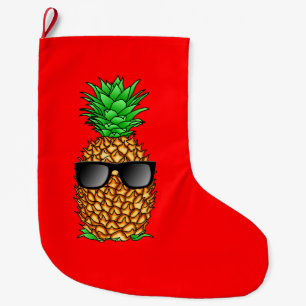 Meia De Natal Grande Abacaxi Legal