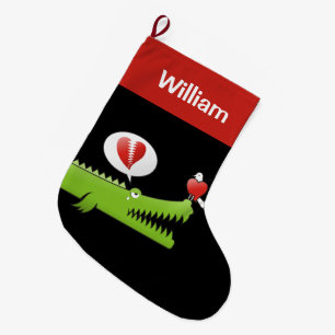 Meia De Natal Grande Alligator no Amor