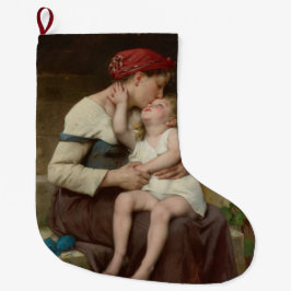 Meia De Natal Grande Amando a Mãe com seu Filho Adorável (Perrault)