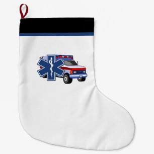 Meia De Natal Grande Ambulância do EMS do paramédico de EMT
