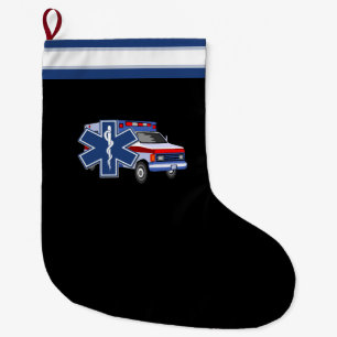 Meia De Natal Grande Ambulância do EMS do paramédico de EMT