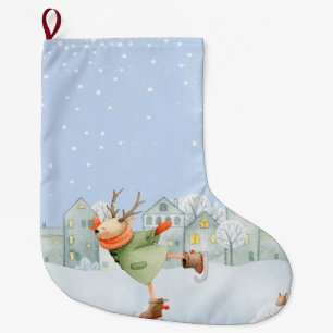 MEIA DE NATAL GRANDE AMIGOS DE WODLAND WINTER - REINDEDOR DE PASTAGEM D