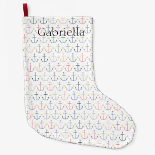 Meia De Natal Grande Âncoras