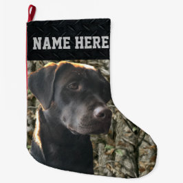 Meia De Natal Grande Animal de estimação ou caçador do cão de caça da