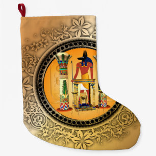 Meia De Natal Grande Anubis o deus egípcio