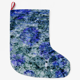 Meia De Natal Grande Arte digital sobre fundo abstrato de cor azul