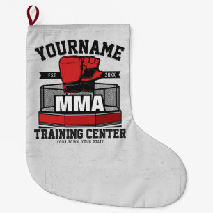 Meia De Natal Grande Artes Marciais Mistas Misturas ADD NAME MMA Fight 