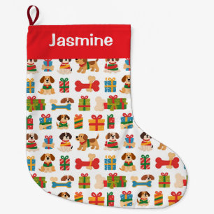 Meia De Natal Grande Árvore de Natal Colorida Minimalista Personalizáve
