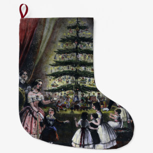 Meia De Natal Grande Árvore de Natal da Rainha Victoria