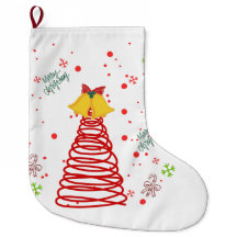 Árvore de Natal em Espiral e Desenho de Sininhos