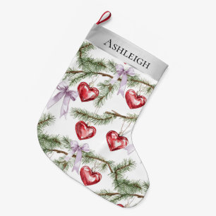 Meia De Natal Grande Árvores de Natal prateadas Ramificações de Arcos r