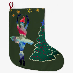 Meia De Natal Grande Ballerina - Parada de Natal Personalizada