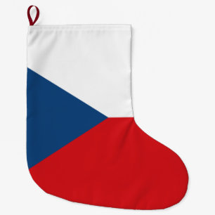 Meia De Natal Grande Bandeira Checa