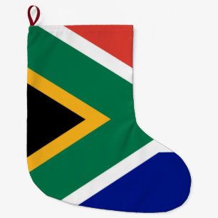 Meia De Natal Grande Bandeira da África do Sul