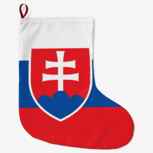 Meia De Natal Grande Bandeira da Eslováquia