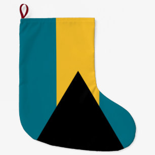 Meia De Natal Grande Bandeira das Bahamas