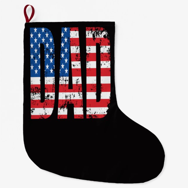 Meia De Natal Grande bandeira do american dad (Frente)