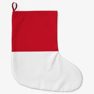 Meia De Natal Grande Bandeira do Mônaco
