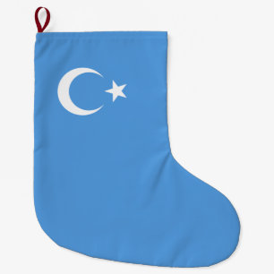 Meia De Natal Grande Bandeira do Uigur do Turquestão Oriental (Uyghuris