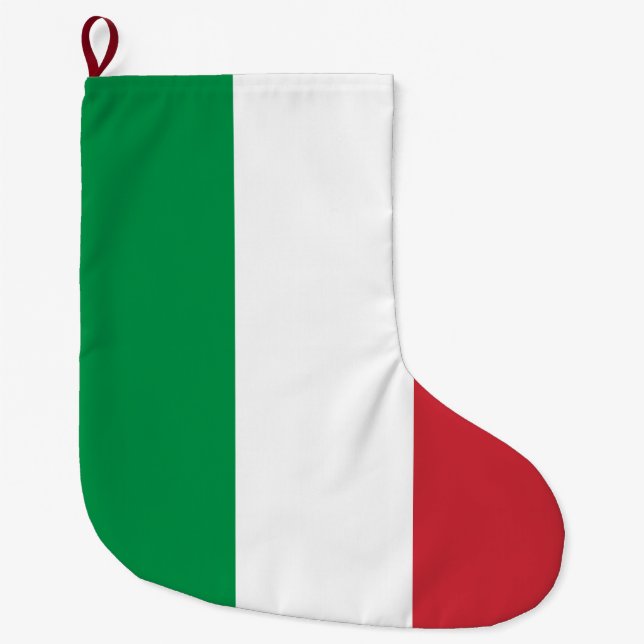 Meia De Natal Grande Bandeira italiana (Itália) (Frente)