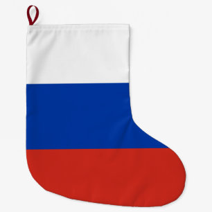 Meia De Natal Grande Bandeira Russa (Rússia)