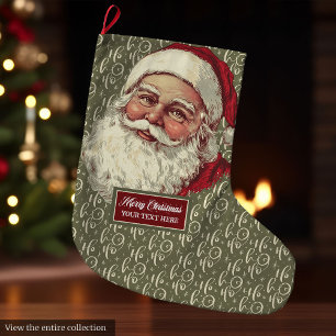 Meia De Natal Grande Banho de Natal de Papais noeis antigos clássicos m