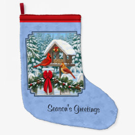 Meia De Natal Grande Banquete de Natal dos Cardinhos Azul