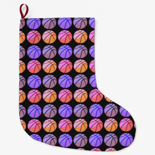 Meia De Natal Grande Basquete Pop Art