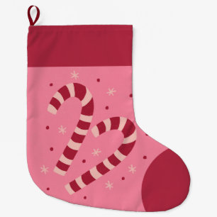 Meia De Natal Grande Bengalas de Natal