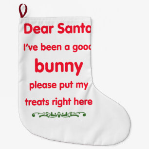 Meia De Natal Grande bom coelho