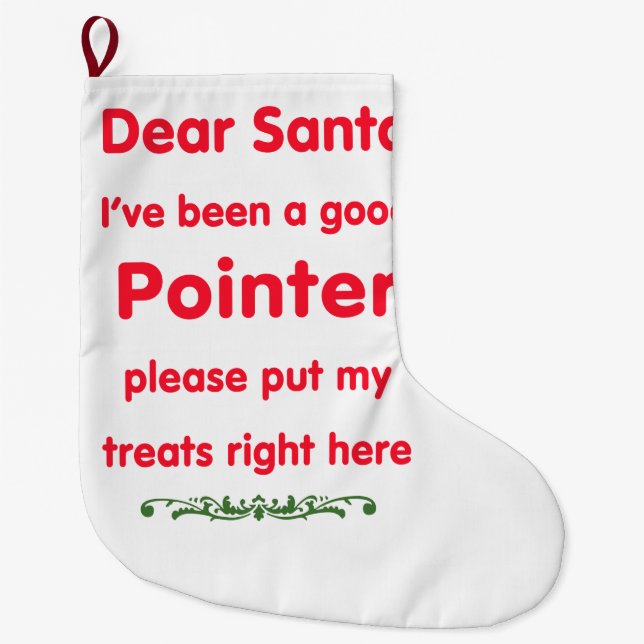 Meia De Natal Grande bom ponteiro (Frente)