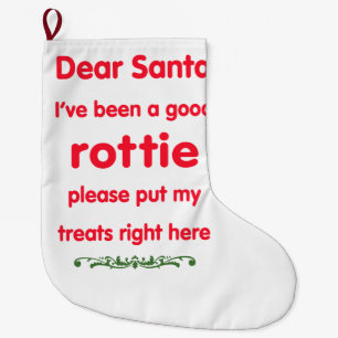 Meia De Natal Grande bom rottie