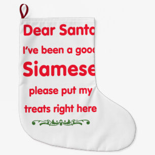 Meia De Natal Grande bom Siamese