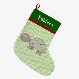 Meia De Natal Grande Brown Turtle Pet Personalizado