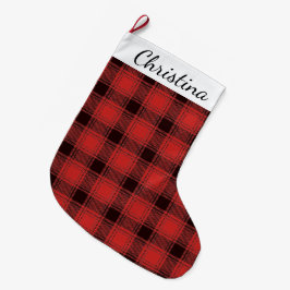 Meia De Natal Grande Buffalo Xadrez Lumberjack Natal Stocks