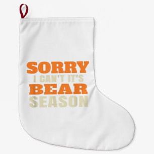 Meia De Natal Grande Caça ao Urso Engraçado