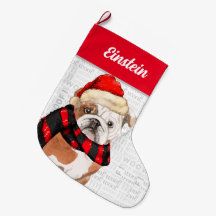 Cachorro de Natal Inglês com Nome de Cachorro
