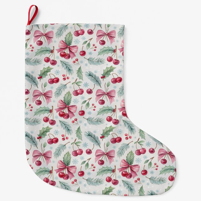 Meia De Natal Grande Calcetín navideño (Frente)