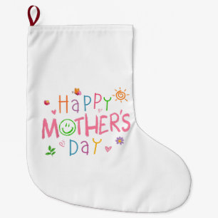 Meia De Natal Grande Camisa De feliz dia de as mães Para Bebês De Toddl