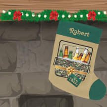 Camo Ice Chest with Beer Feliz Natal Custom