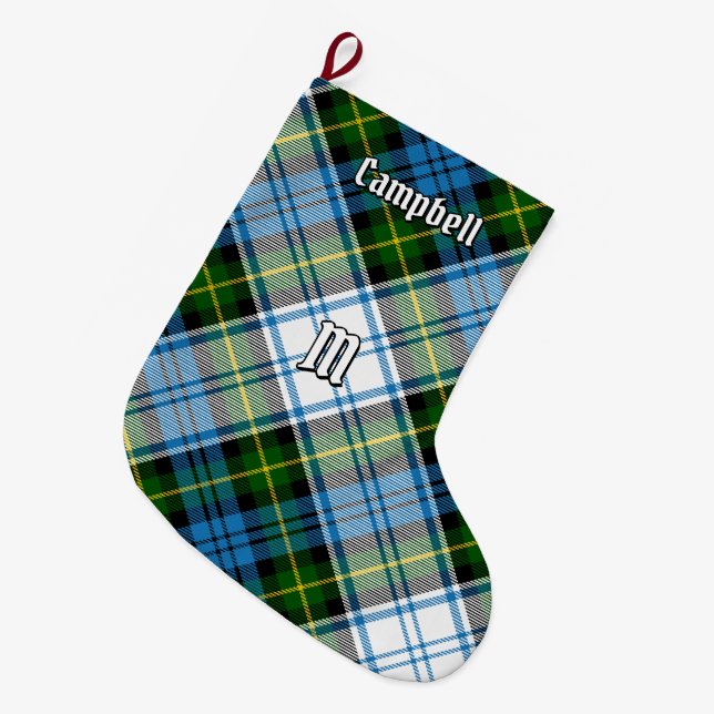 Meia De Natal Grande Campbell Dress Tartan (Frente (Pendurada))