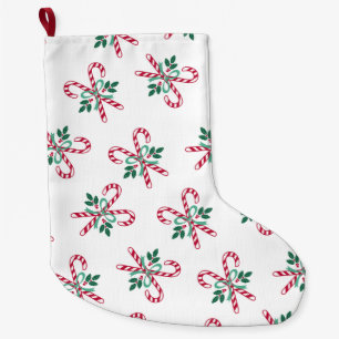 Meia De Natal Grande canas doces de Natal retrô